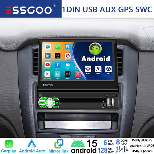 Din auto stereo android 15 - din,