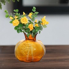 Vaso di vetro a forma di melograno, vaso per fiori per tavolo da pranzo,