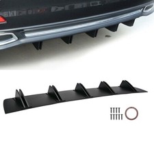 Universale Labbro Spoiler Diffusore Pinna Splitter Paraurti Posteriore Auto IT
