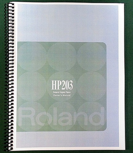 Roland 203 owner s - roland, owner's