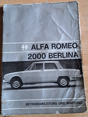 Alfa romeo 2000 berlina - berlina,