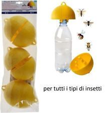 6x Killa TAPPO TRAPPOLA ECOLOGICA BIO  PER CALABRONI VESPE MOSCHE e DROSOPHILA