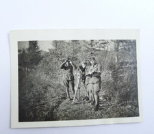 FOTO MILITARE AVIANO PORDENONE ARTIGLIERIA TEODOLITE 1942 WW2 NOMI SOLDATI