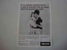 advertising Pubblicità 1961 MACCHINA PER CUCIRE NECCHI SUPERNOVA JULIA