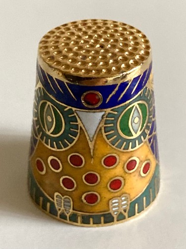Dé coudre email - , owl