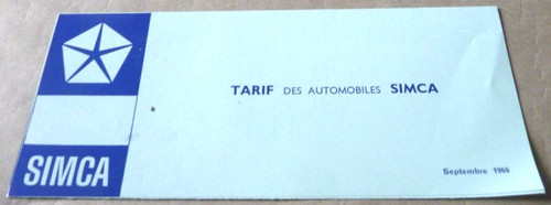 1966 simca 1301 1501 1000 - simca,