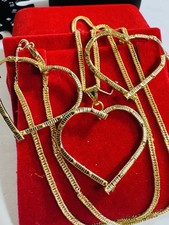 Collana orecchino cuore amore