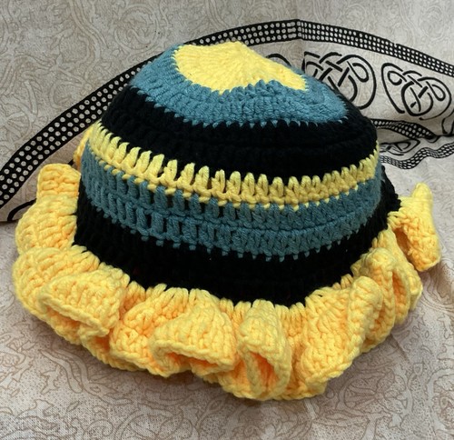 Uncinetto ruffle cappello a - cappello,
