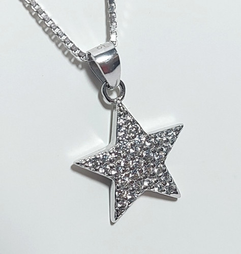 Collana donna stella argento - collana,
