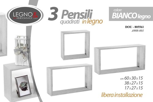 Set mensole cubo parete - 3,