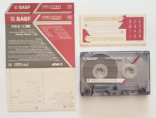 Mc Basf Ferro Extra I 90 Musicassetta Vintage Compact Cassette Tape Usata Used D