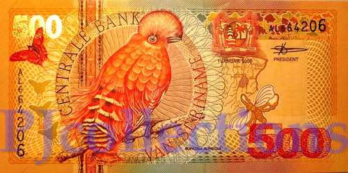 Suriname 500 gulden 2000 pick - 500,