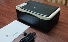 RICONDIZIONATA Stampante Hp Deskjet F2180, AC, manuale driver w10-11 NO cart.