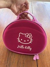 beauty case HELLO KITTY rosa fucsia semi rigido, bauletto trucco make up viaggio