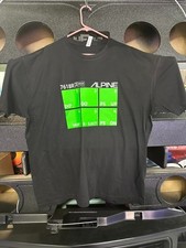 GLOW IN THE DARK Alpine 7618r Car Audio System Maglietta Uomo Nera 3XL