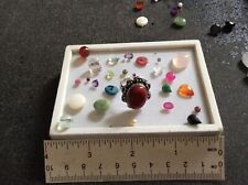 ANELLO IN ARGENTO PIU FAVOLOSO LOTTO DI PIETRE PREZIOSE CARATI 38,40