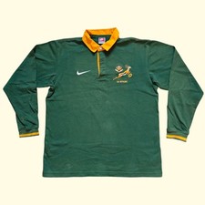 South Africa 1998 Rugby Nike Team 90s Vintage Polo Shirt Jersey Size M Rare