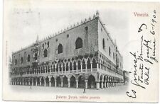 CARTOLINA DI VENEZIA ,PALAZZO DUCALE - VEDUTA GENERALE  viaggiata 1900!