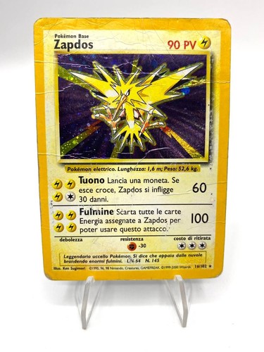 Carta pokémon zapdos 102 - carta,