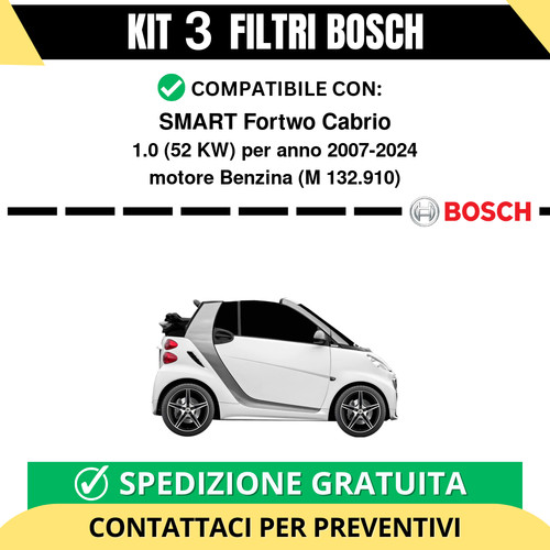 Kit bosch filtri tagliando - kit,