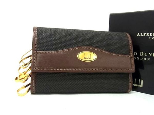 Dunhill pvc leather key case - dunhill,