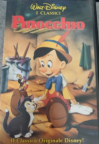 Vhs pinocchio walt disney - vhs,