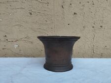 ANTICO XVIII - XIX secolo PICCOLO MORTAIO DA FARMACIA IN BRONZO SENZA PESTELLO