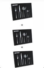 GUZZINI: 3 SET da 24 POSATE 'MY TABLE' "ICONS" Acciaio Inox 18/10