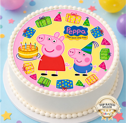Peppa pig cake topper - pig,