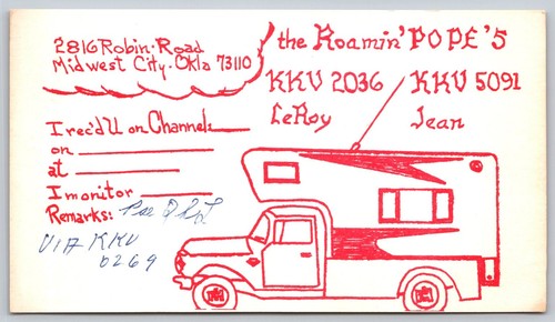 Cartolina epoca radio qsl - cartolina,