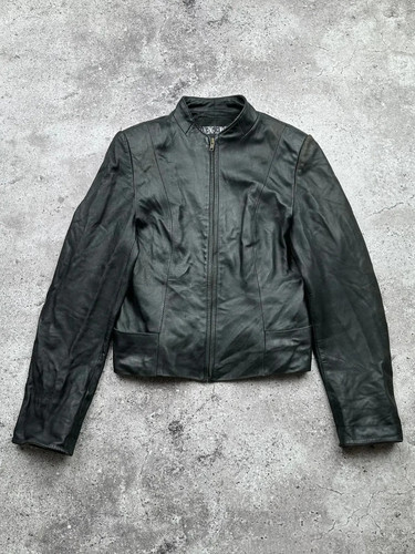 Giacca pelle nera - , vintage