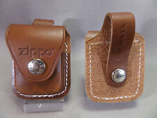 Zippo Genuino Pelle più Leggero Borsa Con Ciclo - Marrone - Nuovo - 010476