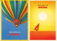 PUBBLICITà AVERNA AMARO SICILIANO 2 CARTOLINE