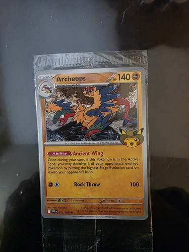 Carta promo pokemon archeops - pokemon,