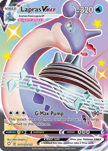 Lapras vmax sv111 sv122 - vmax,