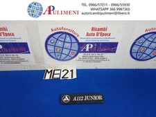 FREGIO LOGO SIGLA SCRITTA POSTERIORE PLASTICA AUTOBIANCHI "A112 JUNIOR" 1983