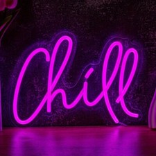 Scritta Led Chill Decorazione