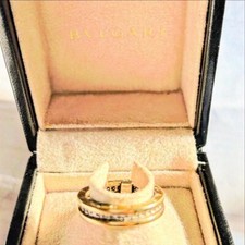 ANELLO BULGARI B01 ORO BIANCO E DIAMANTI BIANCHI !!!SPECIAL PRICE!!!