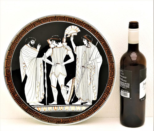 Vassoio ceramica grecia fatto - vassoio,