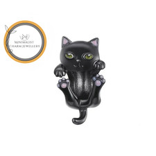 Ciondolo gatto nero con