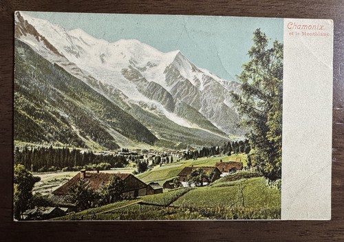 Cartolina antica chamonix - antica,