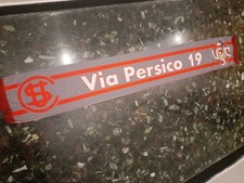 SCIARPA SCARF ULTRAS CREMONESE VIA PERSICO 19. RASO