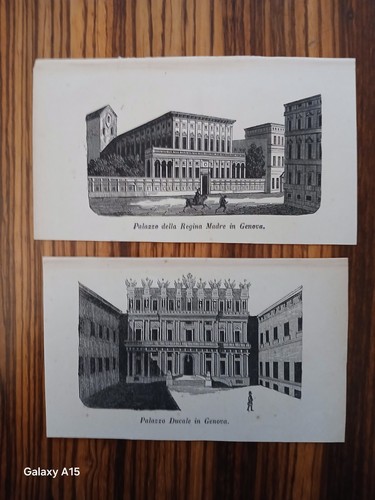 Due silografie genova - due, palazzo