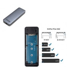 Box Esterno per SSD M.2 PCI-EX NVME Vultech GS-NVMETC Type-C USB 3.1 Gen. 2