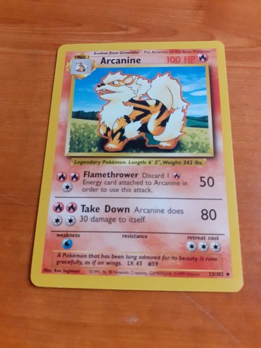 Arcanine 102 anglaise - arcanine,