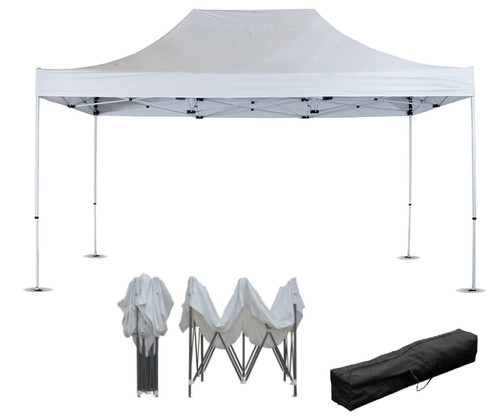 Gazebo pieghevole bianco 3x4 - gazebo,