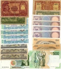 Italia - Lotto 10 banconote