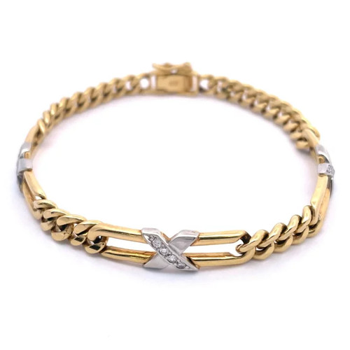 Bracciale oro due toni - in,