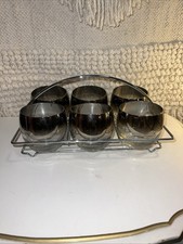 Set 6 bicchieri vintage bordo
