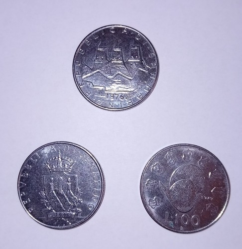 Monete 100 lire - san, marino